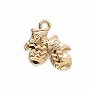 Breloques en m&eacute;tal gants Dor&eacute;