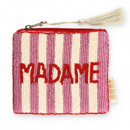 BY31&reg; Trousse "Madame" Rouge-blanc vanille-rose mauve-dor&eacute;