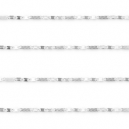 Appr&ecirc;ts en acier Inox cha&icirc;ne maille jaseron maille figaro Argent&eacute;