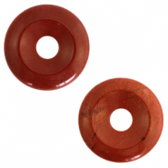 Pierres naturelles pendentifs Granit rondelles heishi Marron ocre rouge