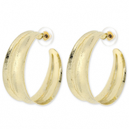 Boucles d'oreilles tendance Dor&eacute;