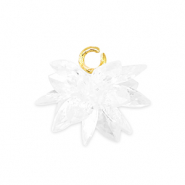 Breloques Zirconium fleur Transparent