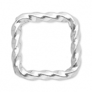 Appr&ecirc;ts en acier inox connecteur carr&eacute; Argent&eacute;