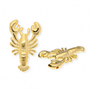 Breloques en m&eacute;tal DQ&reg; homard Dor&eacute; (sans nickel)