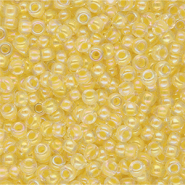 Perles de rocailles Miyuki 8/0 Light Yellow Lined Crystal AB 8-273