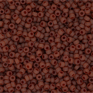 Perles de rocailles Miyuki 11/0 Matted Dk Topaz 11-0134F