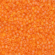 Perles de rocailles Miyuki 11/0 Matted Transparent Orange AB 11-0138FR