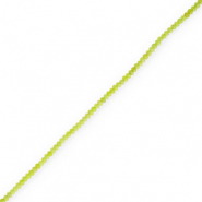 Pierres naturelles 4mm facettées Vert lime