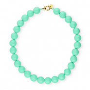 BY31&reg; Colliers en perles acryliques 16mm brillant Cabbage 13-5714 TCX-dor&eacute;