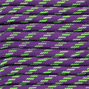 Paracorde tendance 6.5 mm Violet-vert néon
