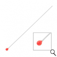 BY31&reg; Appr&ecirc;ts en acier inox clous &agrave; t&ecirc;te boule 70 mm Argent&eacute;-rouge