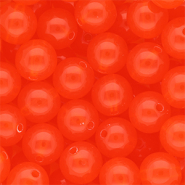 DQ&reg; Perles acryliques 14 mm brillant Rouge vermillon