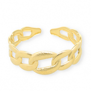 Bracelets en acier Inox jonc gourmette Dor&eacute;