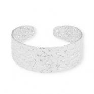 Bracelets en acier Inox jonc Argent&eacute;