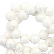 Perles en céramique 6mm Blanc