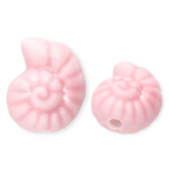 Perles en céramique coquillage Rose clair