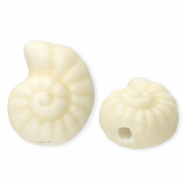 Perles en céramique coquillage Blanc
