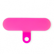 Attache pour cordon de t&eacute;l&eacute;phone Rose azal&eacute;e n&eacute;on