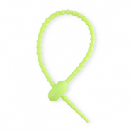 Appr&ecirc;ts color&eacute;s colliers de serrage en silicone Vert