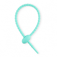 Appr&ecirc;ts color&eacute;s colliers de serrage en silicone Turquoise
