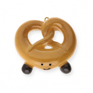 Pendentifs accroche-regard bretzel Marron-marron foncé