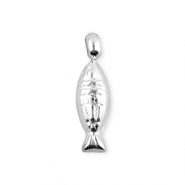BY31&reg; Breloques en acier Inox poisson Argent&eacute;