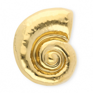 Broches accroche-regard en acier inox escargot Dor&eacute;