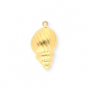Breloques en acier Inox coquille Doré