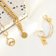 Sets d'inspiration Magnifiques bijoux avec breloques en acier inox