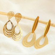 Sets d'inspiration Création de boucles d’oreilles bohèmes avec breloques en acier inox