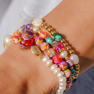 Nouveau Magnifiques perles en céramique colorées