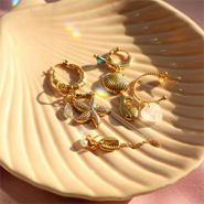 Nouveau Nouvelle série de breloques Sealife en acier 