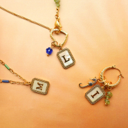 Nouveau À saisir! Breloques nacrées en acier inoxydable