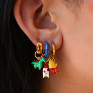 Nouveau Waouh ! Breloques en métal avec émail