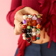 Nouveau Perles en verre et perles en céramique