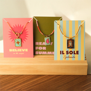 Nouveau Breloques en tissu & cartes à bijoux