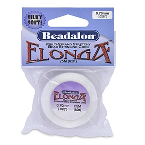 Beadalon Elonga fil &eacute;lastique 0.7mm Blanc