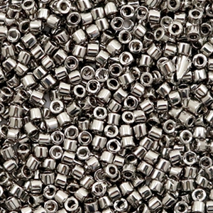 Perles Miyuki delicas 11/0 Plated nickel grey DB-21