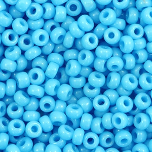 Perles de rocailles Miyuki 8/0 Opaque turquoise blue 8-413
