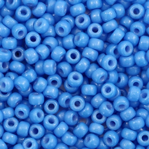 Perles de rocailles Miyuki 8/0 Duracoat opaque delphinium blue 8-4484