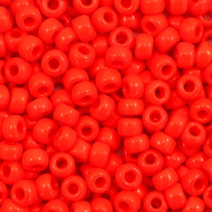 Perles de rocailles Miyuki 8/0 Opaque vermilion red 8-407