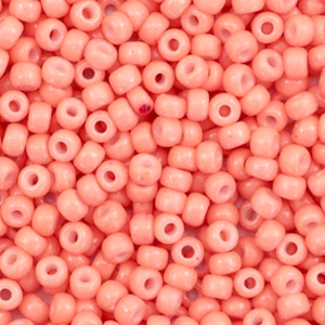Perles de rocailles Miyuki 8/0 Duracoat opaque dark salmon pink 8-4462