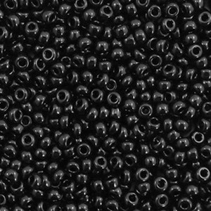Perles de rocailles Miyuki 11/0 Opaque black 11-401