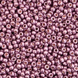 Perles de rocailles Miyuki 11/0 Duracoat galvanized eggplant purple 11-4220