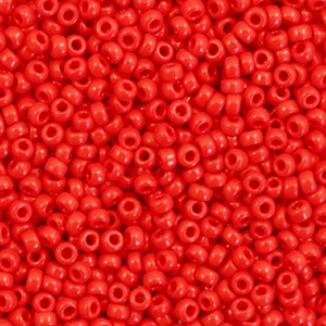 Perles de rocailles Miyuki 11/0 Opaque red 11-408