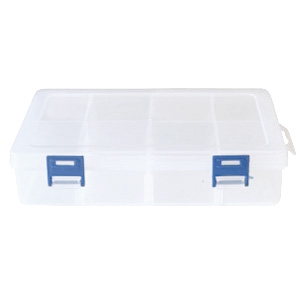 Pr&eacute;sentoir bijoux bo&icirc;te de rangement 8 cases transparent