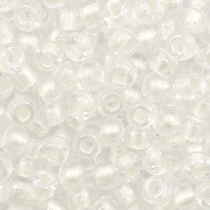 Perles de rocailles Miyuki 6/0 Pearlized effect white 6-4601