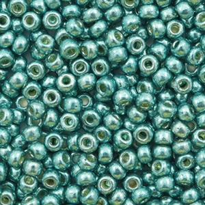 Perles de rocailles Miyuki 8/0 Duracoat galvanized sea foam green 8-4217
