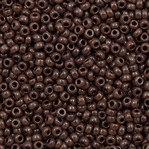 Perles de rocailles Miyuki 11/0 Opaque chocolate brown 11-409