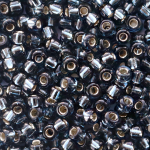 Perles de rocailles Miyuki 8/0 Silverlined montana grey 8-2426